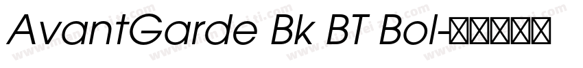 AvantGarde Bk BT Bol字体转换
